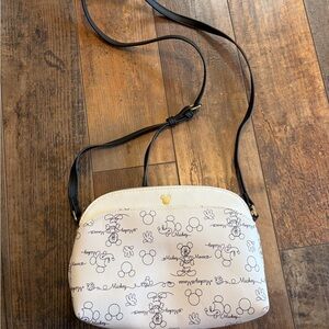 NWOT Woman’s Bioworld Disney, Mickey Mouse, white and black purse and wristlet